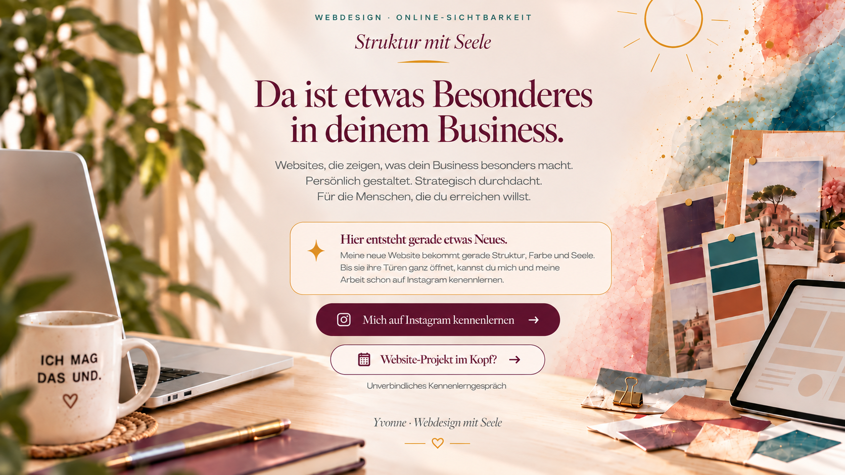 Struktur mit Seele – Webdesign mit Persönlichkeit und Strategie